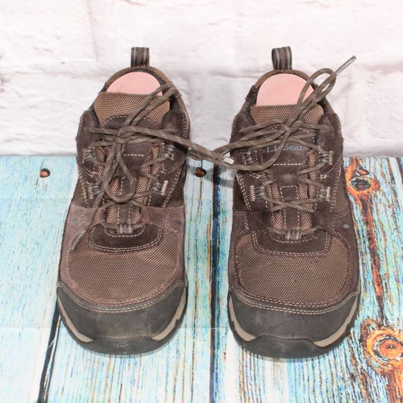 LL BEAN Trail Model 4 Leather Suede Waterproof Hiking Shoes Size 8 M - Picture 5 of 9